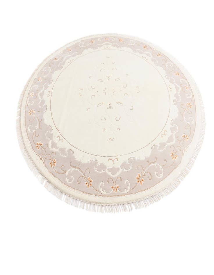 Detail image of  8' 3 x 8' 3  Hand Knotted Darya Wool Round Rug