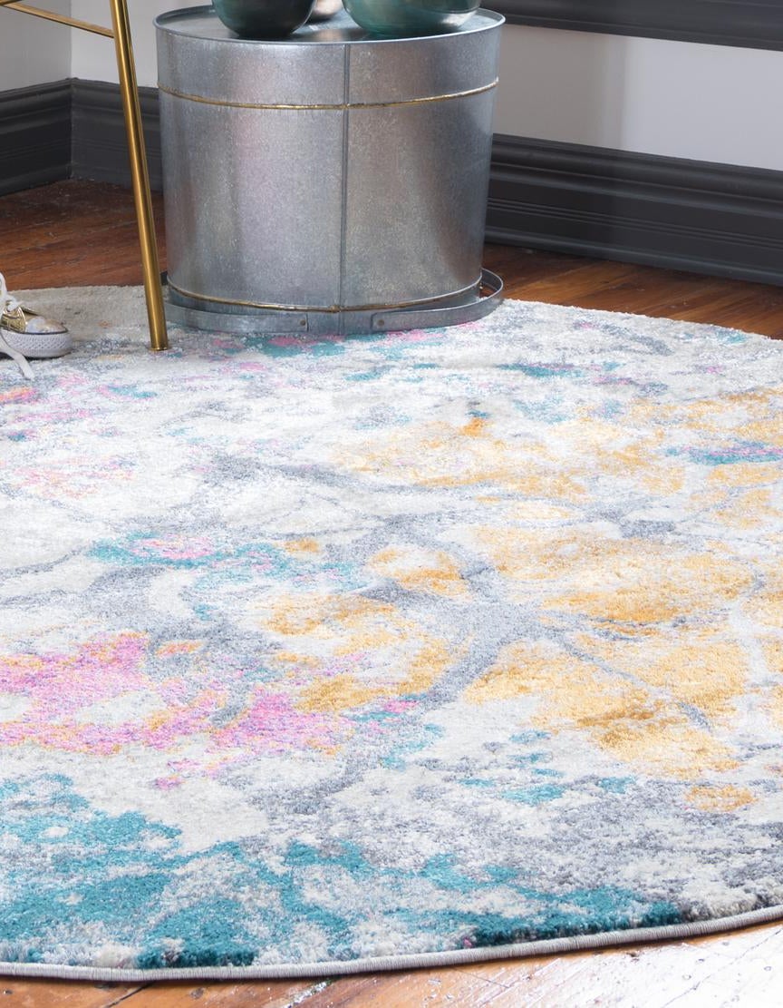 Beige 8' x 8' Delilah Round Rug | Rugs.com