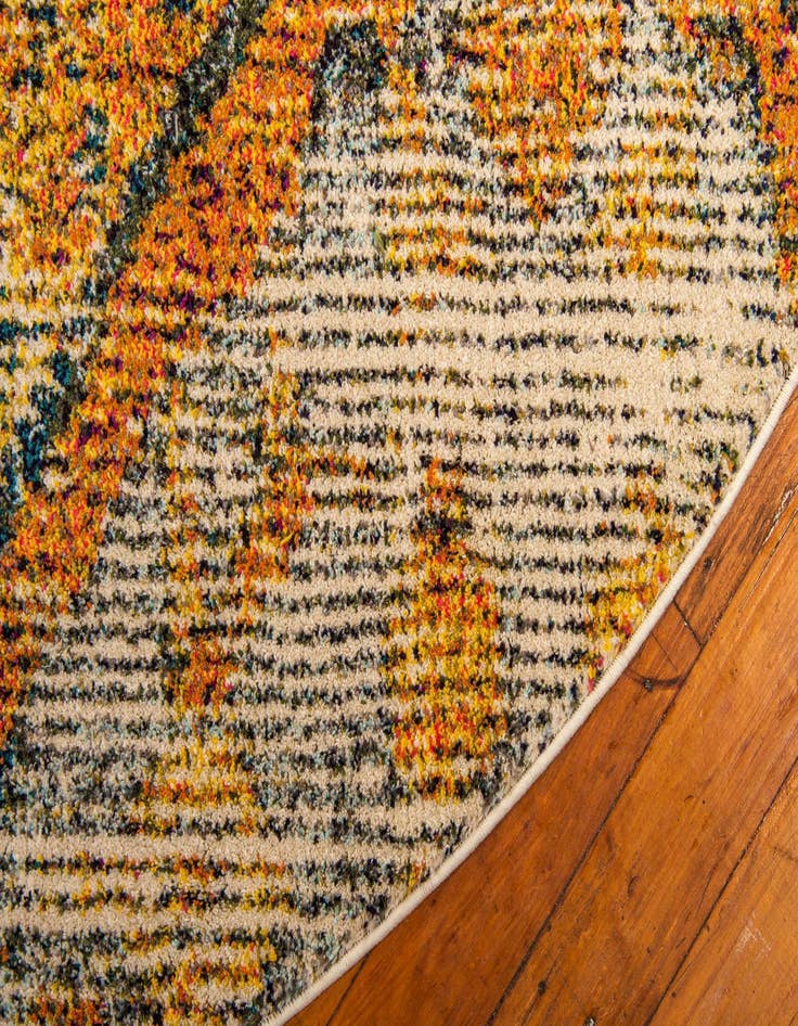 Detail image of  8' x 8'  Washable El Paso Round Rug