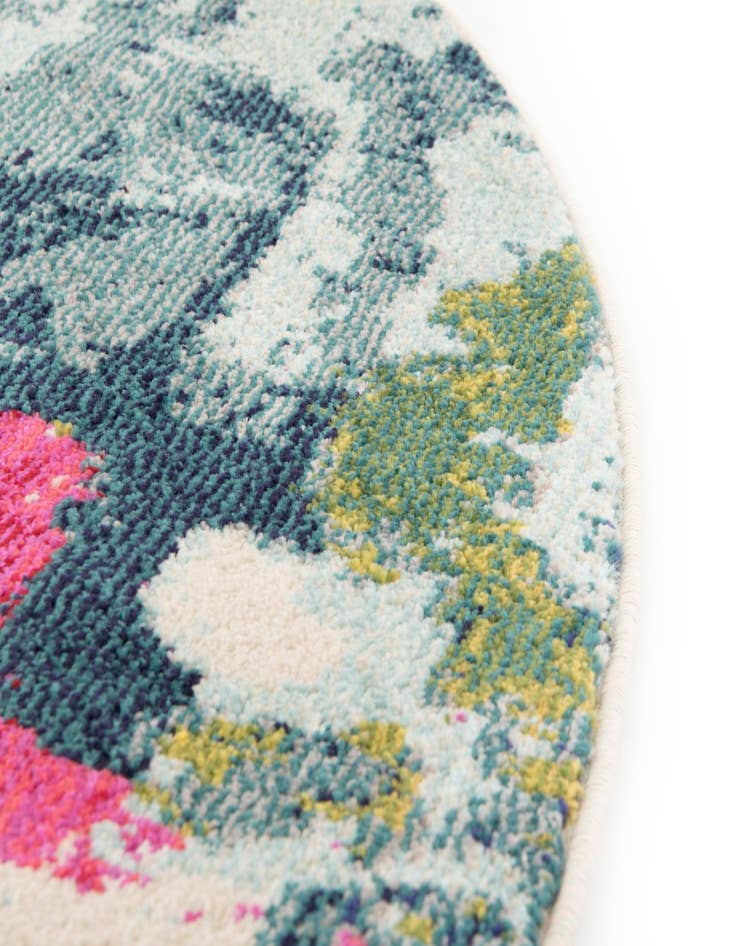 Detail image of  6' x 6'  Washable Hyacinth Round Rug