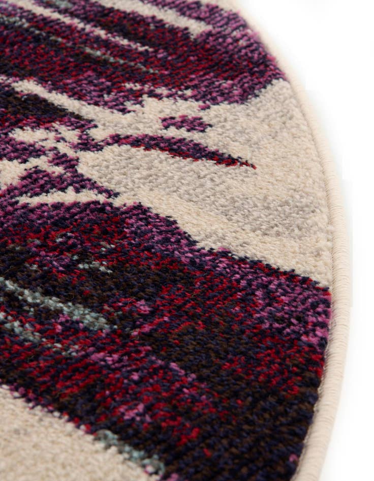 Detail image of  6' x 6'  Washable Hyacinth Round Rug