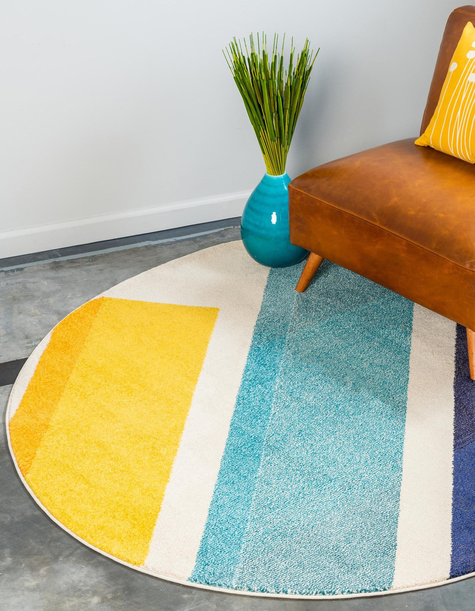 Beige 8' x 8' Hyacinth Round Rug | Rugs.com