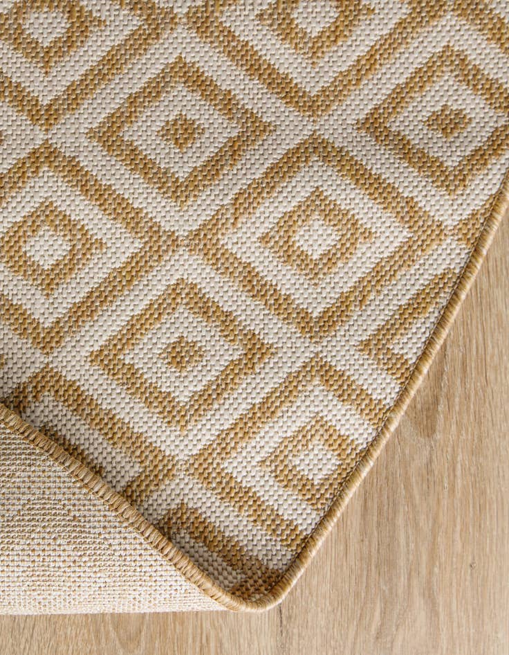 Detail image of 6' 7 x 6' 7 Washable Jill Zarin Costa Rica Indoor / Outdoor Round Rug