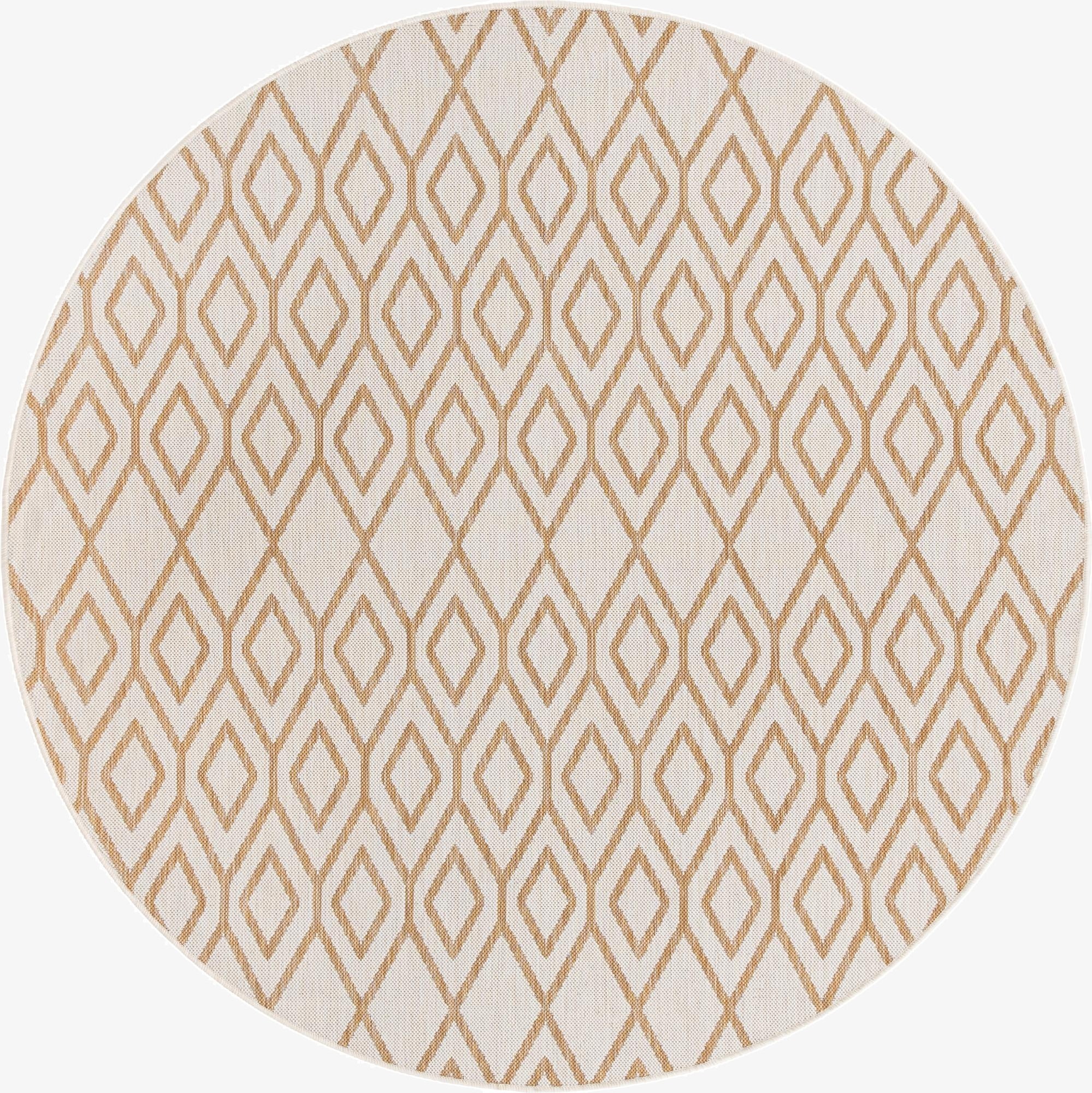  6' 7 x 6' 7  Washable Jill Zarin Turks and Caicos Indoor / Outdoor Round Rug