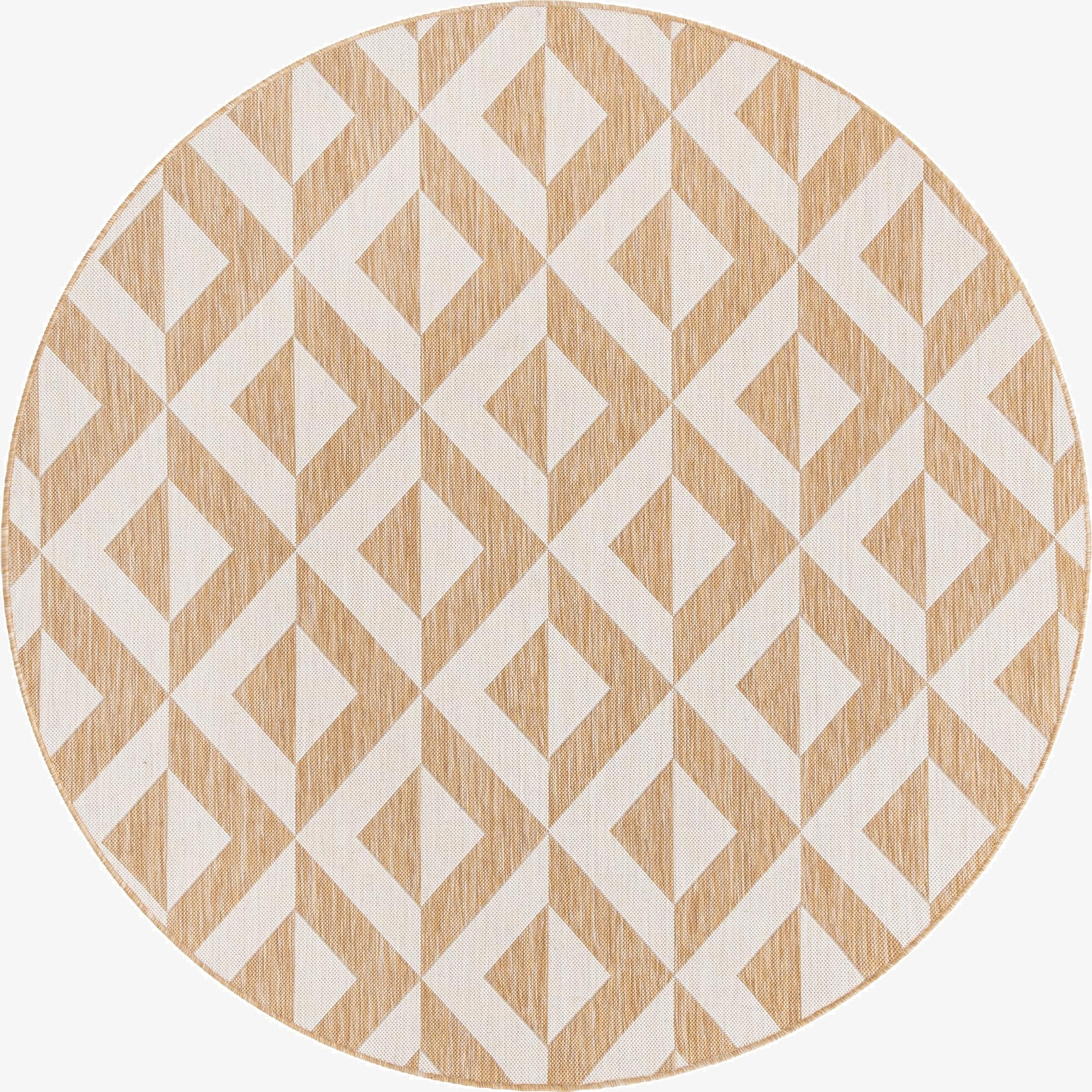  6' 7 x 6' 7  Washable Jill Zarin Napa Indoor / Outdoor Round Rug