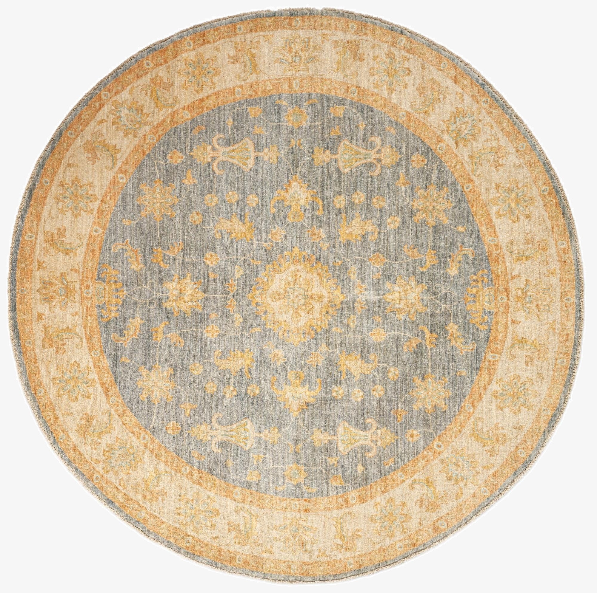  6' 7 x 6' 8 Kaizar Wool Round Rug