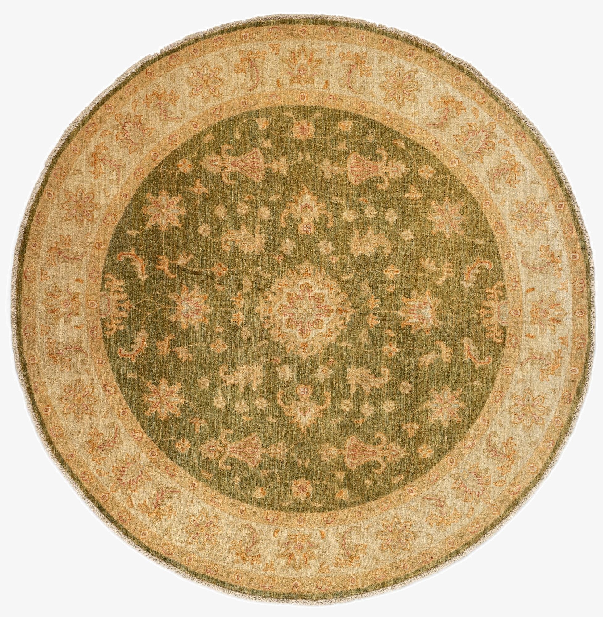  6' 6 x 6' 6 Kaizar Wool Round Rug