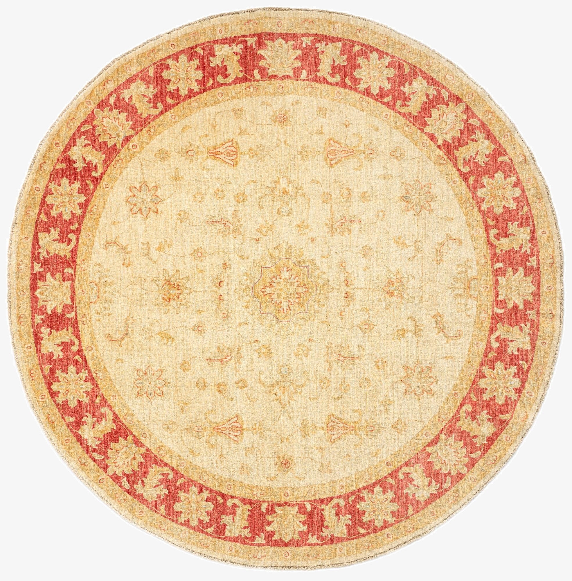  6' 6 x 6' 7 Kaizar Wool Round Rug