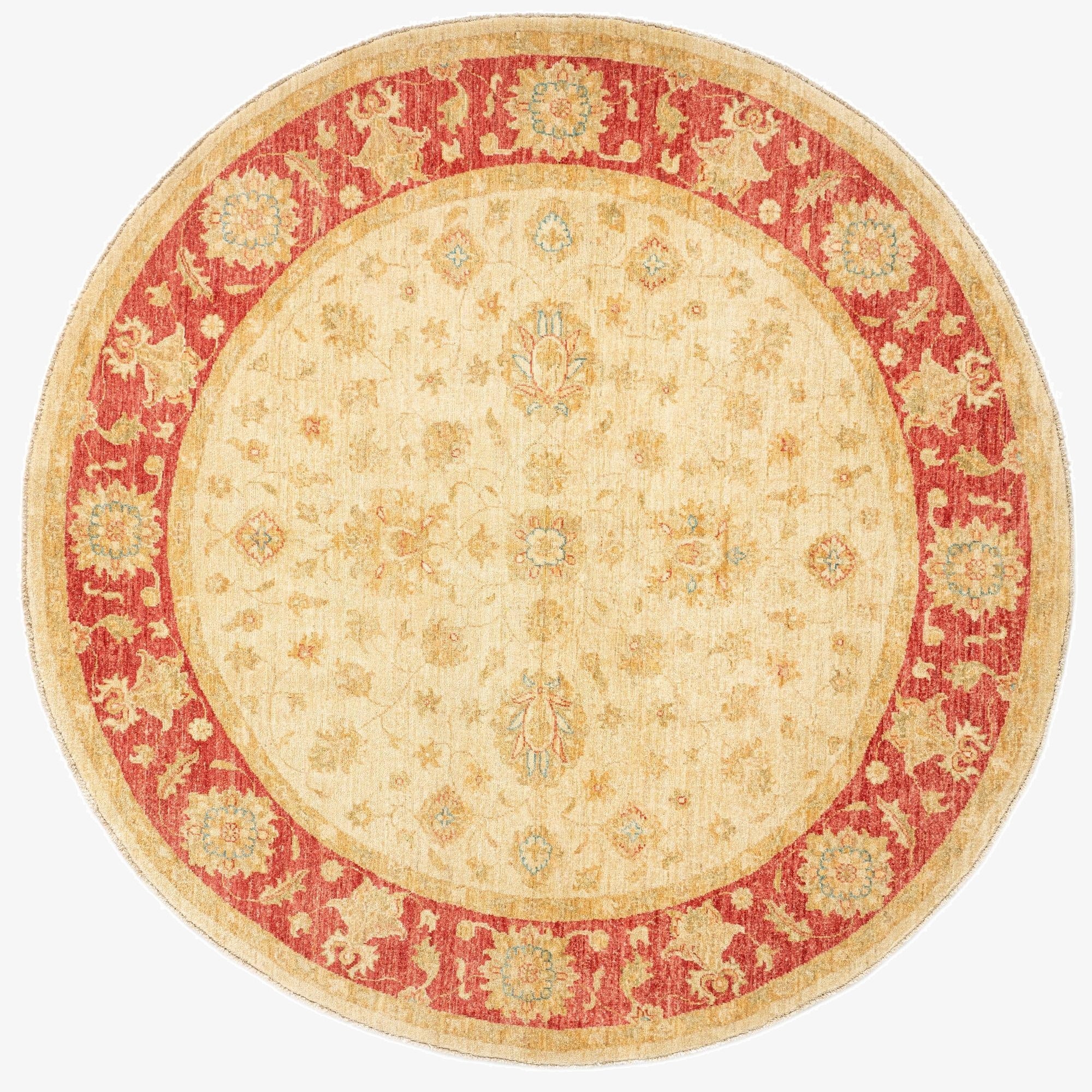  6' 6 x 6' 7 Kaizar Wool Round Rug