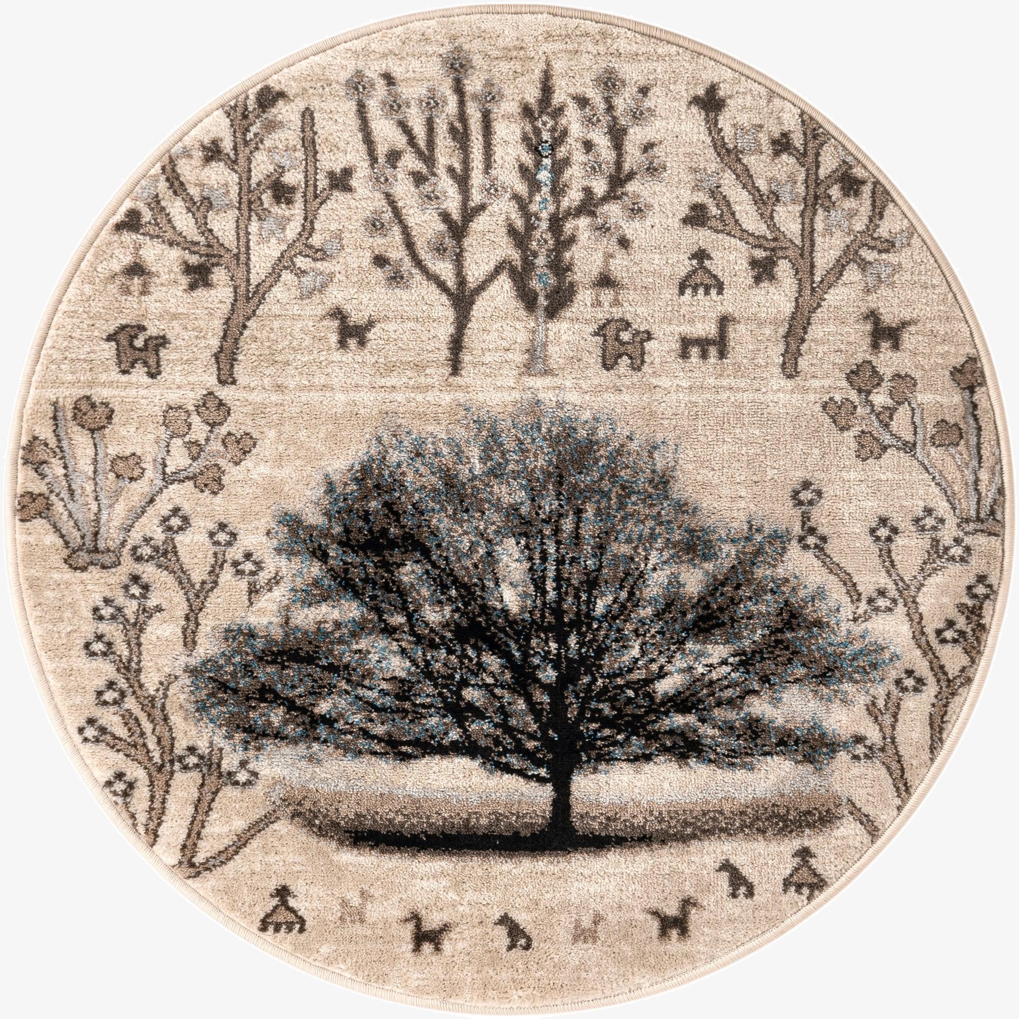  3' 1 x 3' 1 Laguna Round Rug