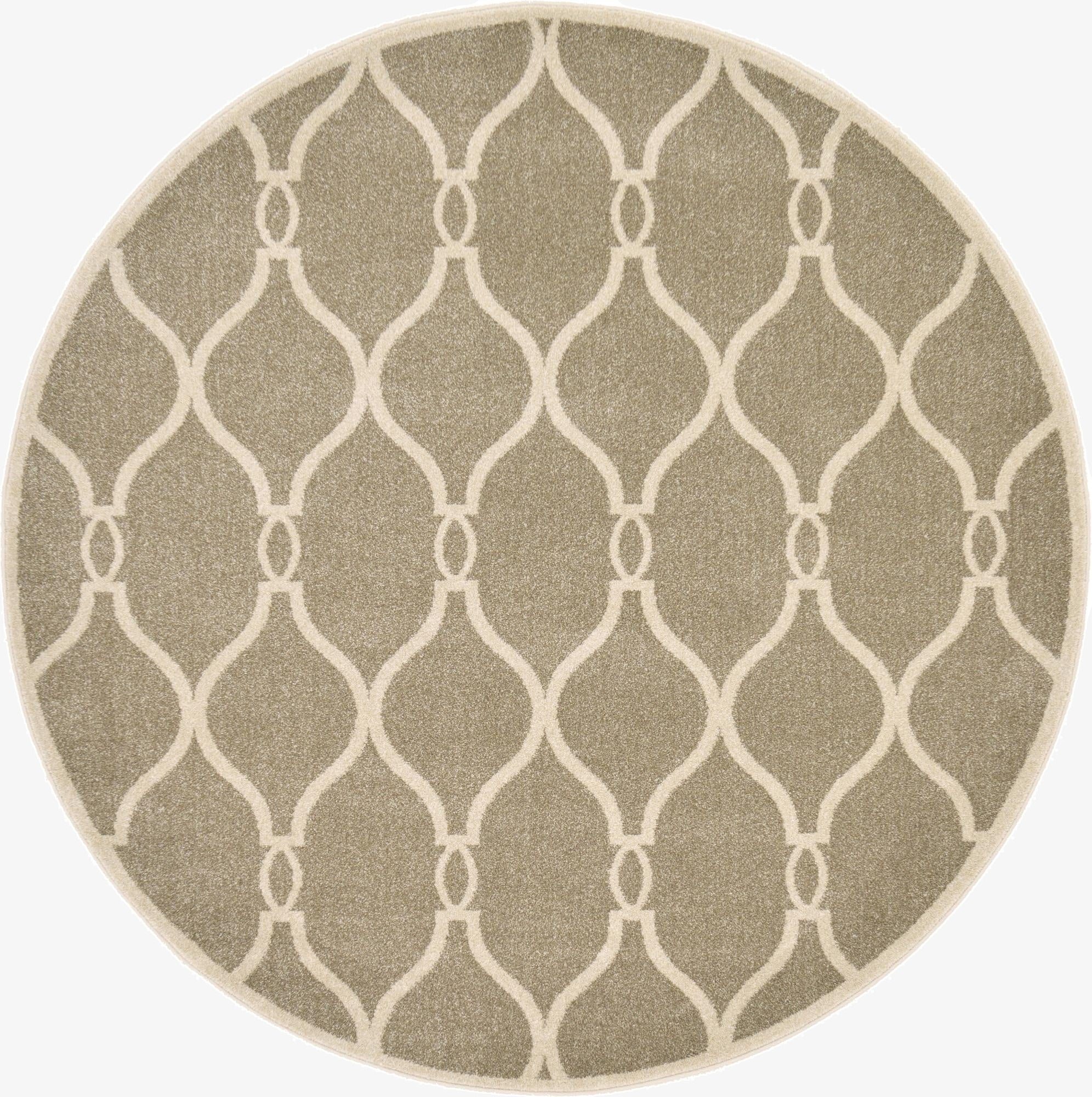  6' x 6' Lattice Round Rug
