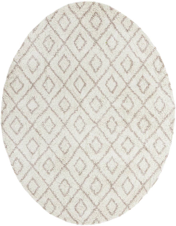 Detail image of  10' x 10' Lattice Shag Round Rug