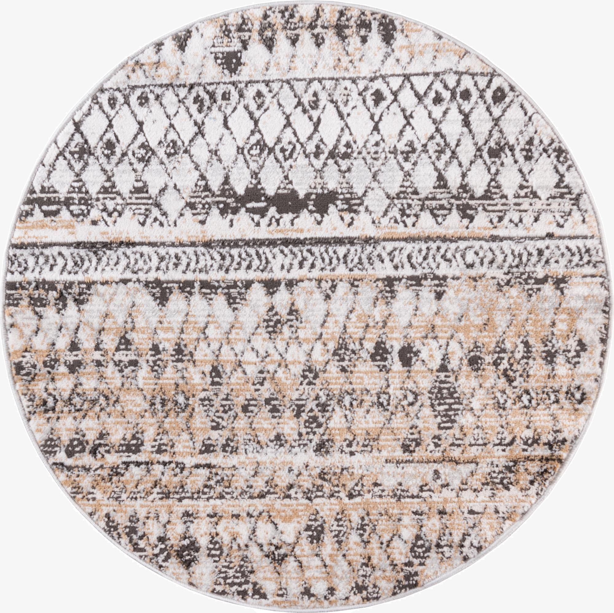  3' 3 x 3' 3 Leipzig Round Rug