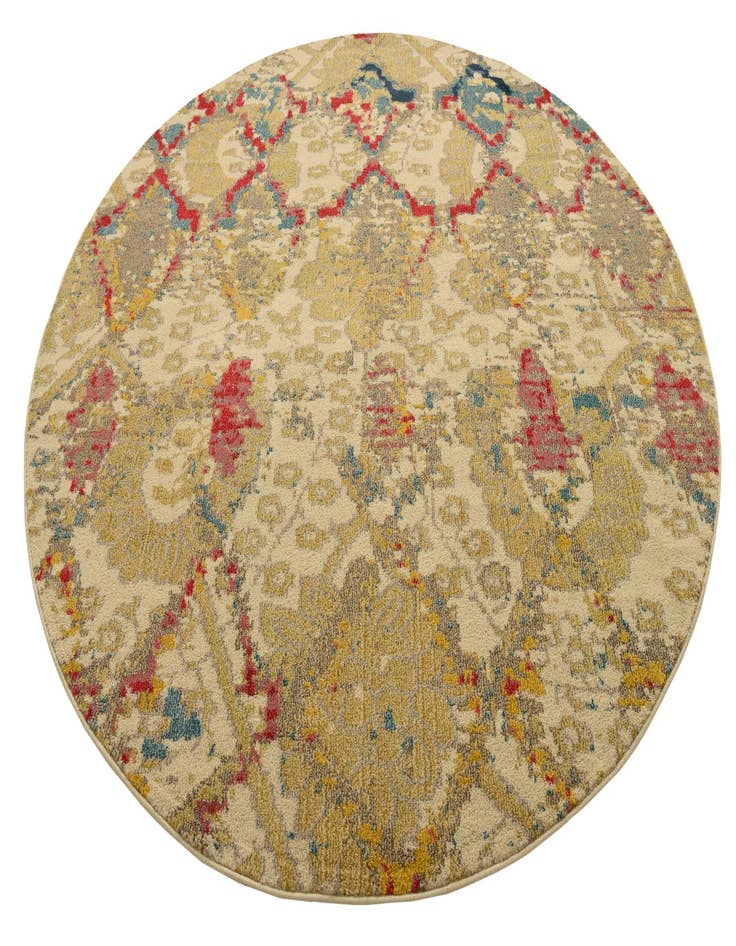 Detail image of  8' x 8'  Washable Mesa Round Rug