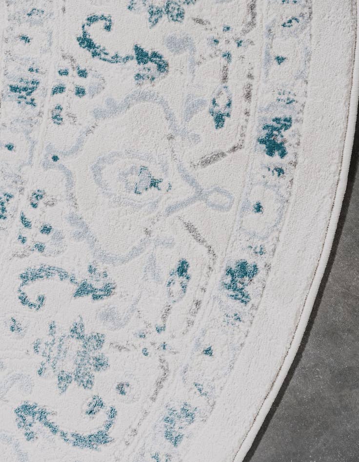 Detail image of  6' x 6' Modern Classical Round Rug