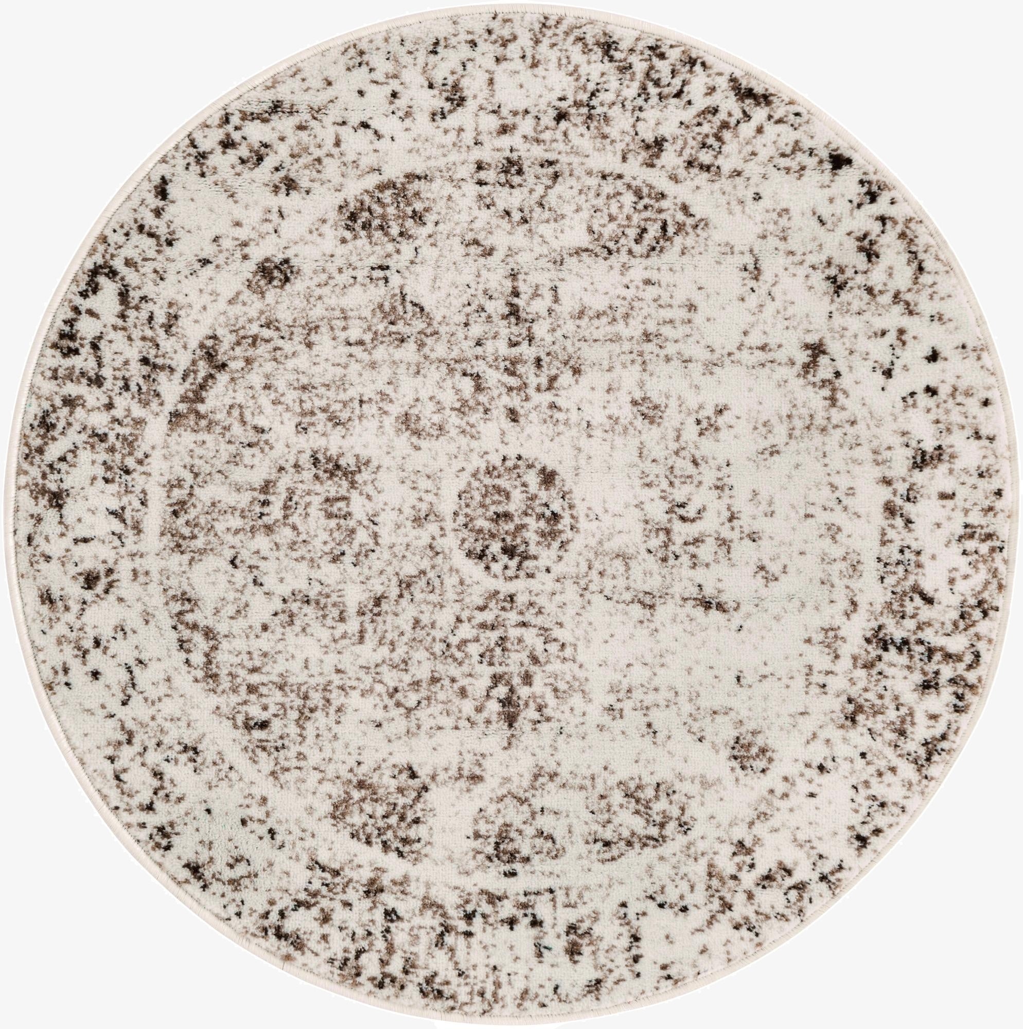  3' 1 x 3' 1 Monte Carlo Round Rug