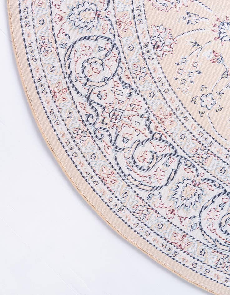Detail image of  5' x 5' Nain Design Round Rug