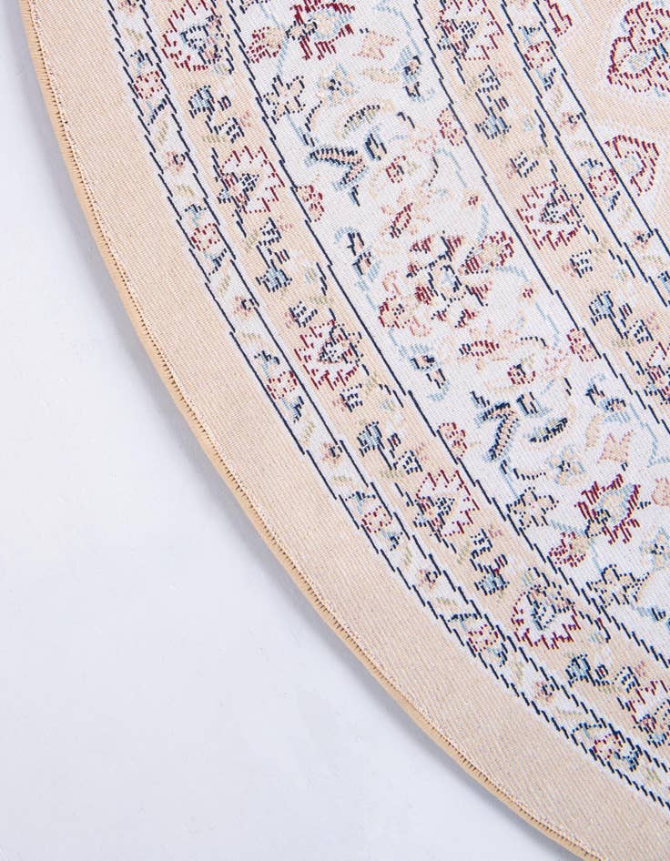 Detail image of  5' x 5' Nain Design Round Rug