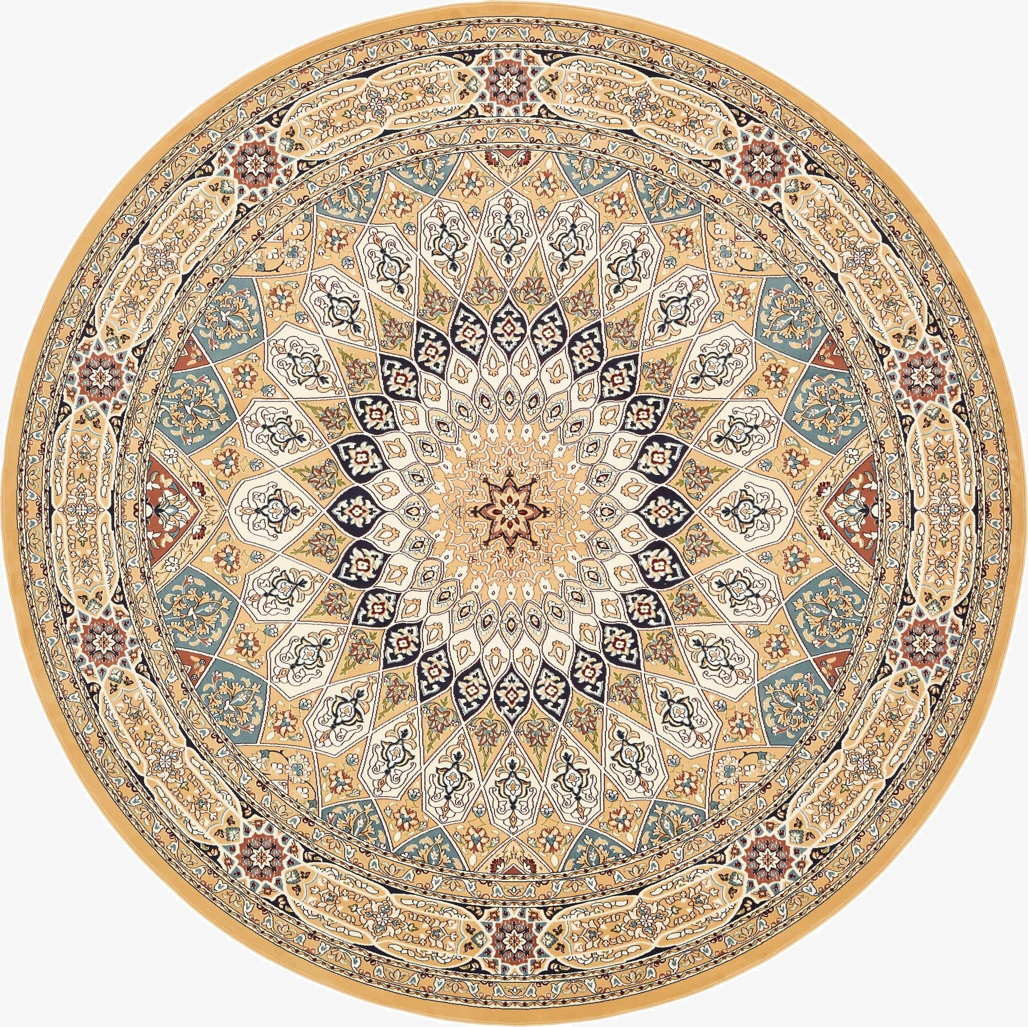  10' x 10' Nain Design Round Rug