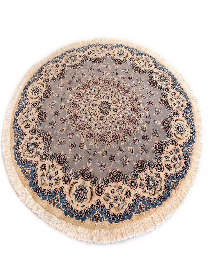 Detail image of  4' 11 x 4' 11 Nain Round Rug