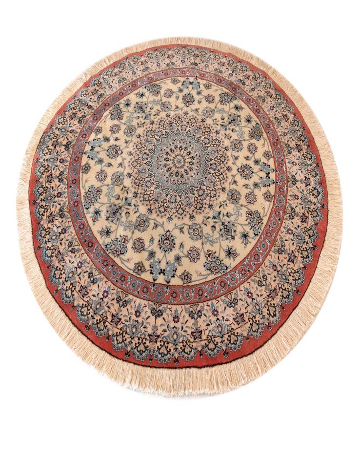 Detail image of  5' 3 x 5' 3 Nain Round Rug