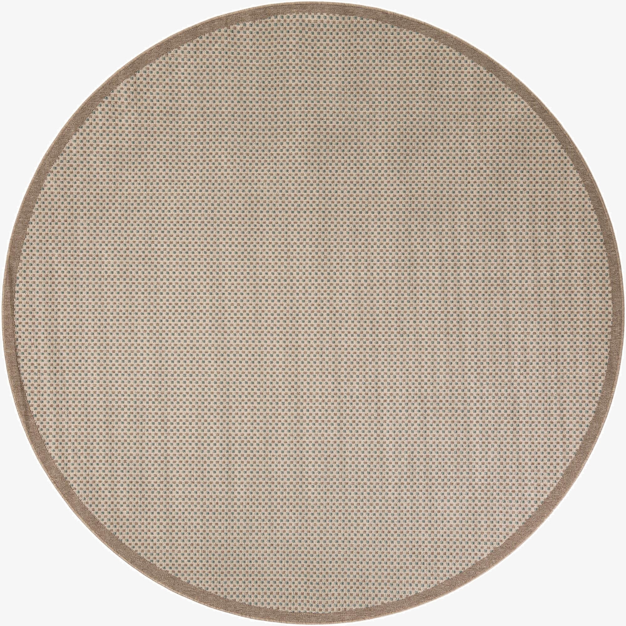  7' 10 x 7' 10  Washable Border Indoor / Outdoor Round Rug