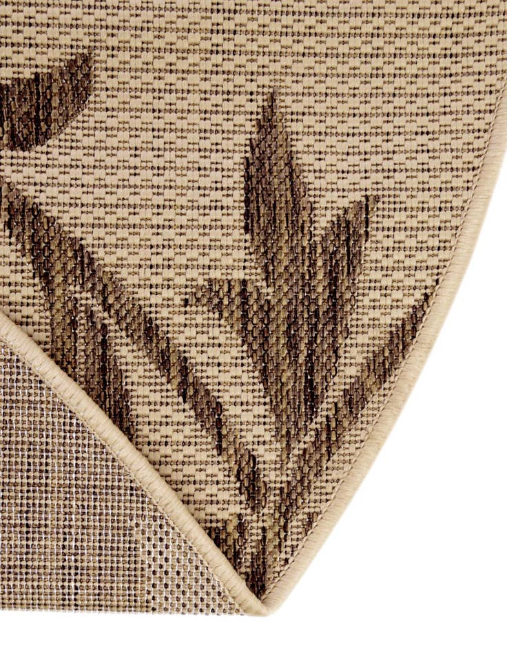 Detail image of  6' x 6'  Washable Botanical Indoor / Outdoor Round Rug