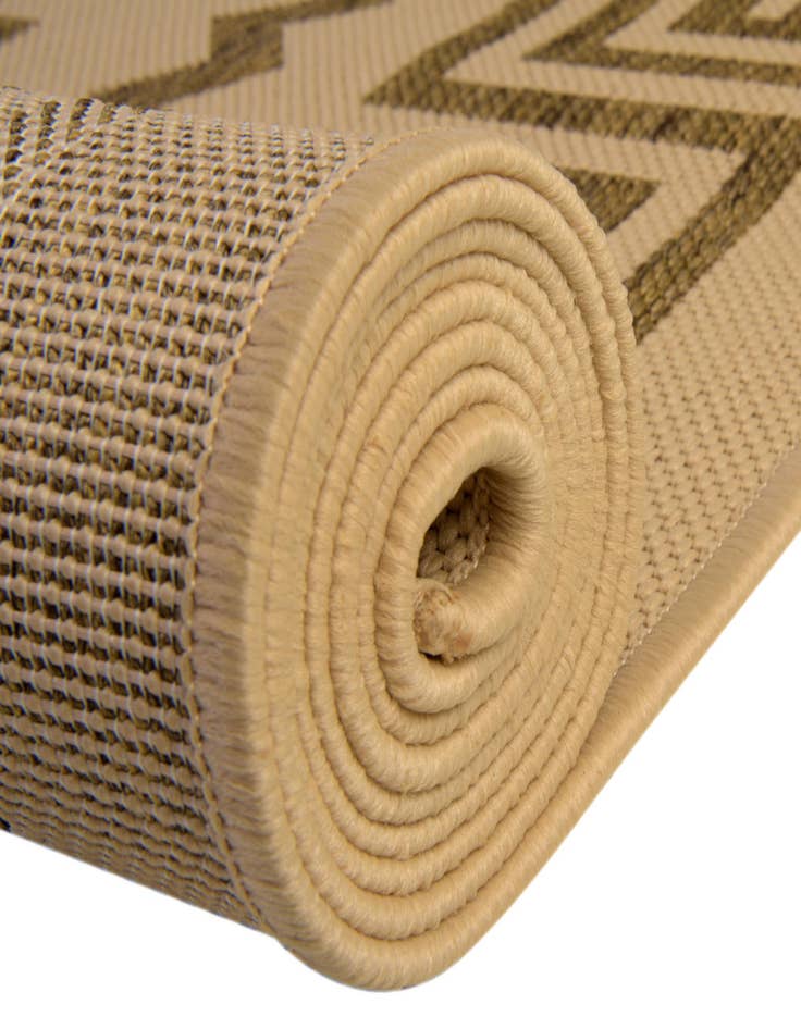 Detail image of  6' x 6'  Washable Lattice Indoor / Outdoor Round Rug