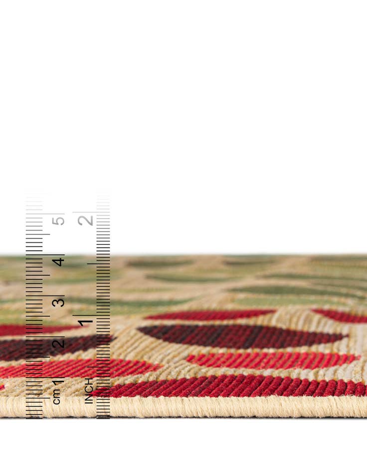 Detail image of  2' 7 x 2' 7  Washable Modern Indoor / Outdoor Round Rug