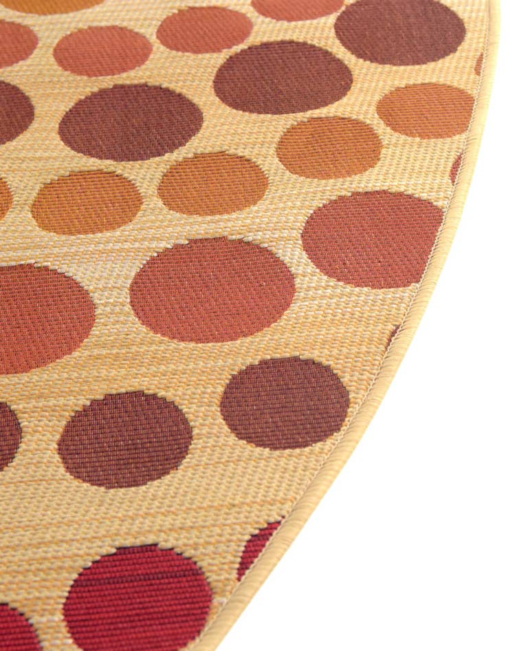 Detail image of  2' 7 x 2' 7  Washable Modern Indoor / Outdoor Round Rug