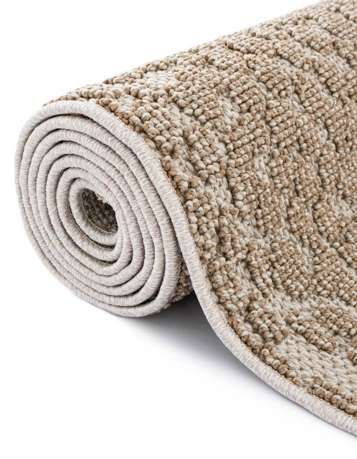 Detail image of  7' 10 x 7' 10  Washable Safari Indoor / Outdoor Round Rug