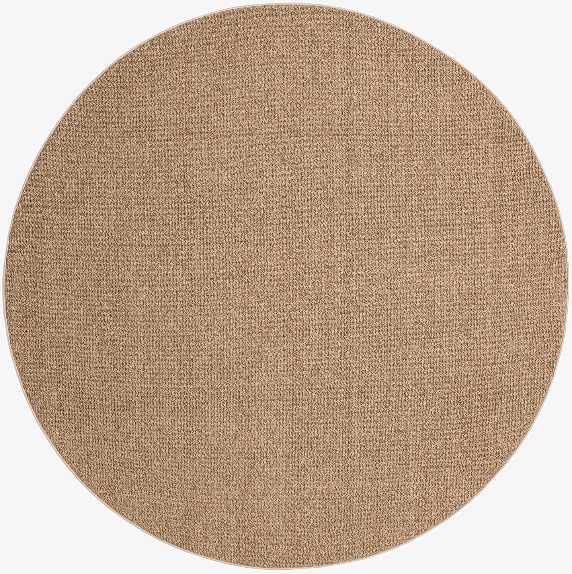  7' 10 x 7' 10  Washable Solid Indoor / Outdoor Round Rug