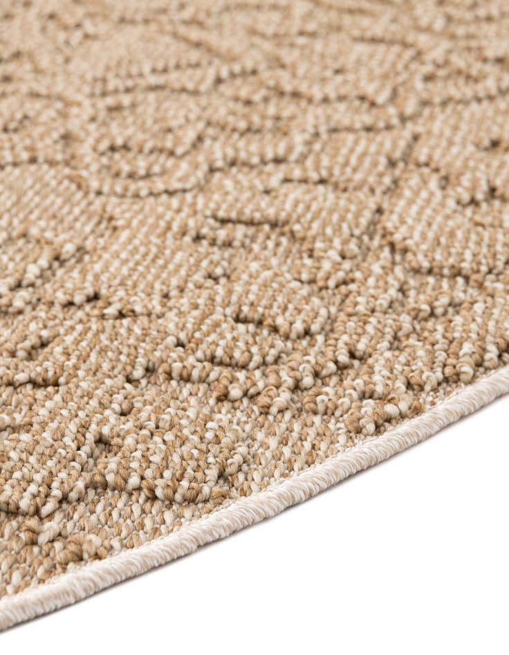 Detail image of  7' 10 x 7' 10  Washable Traditional Indoor / Outdoor Round Rug