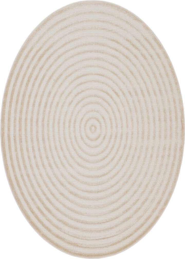 Beige 8' x 8' Sabrina Soto Prescott Indoor / Outdoor Round Rug | Rugs.com