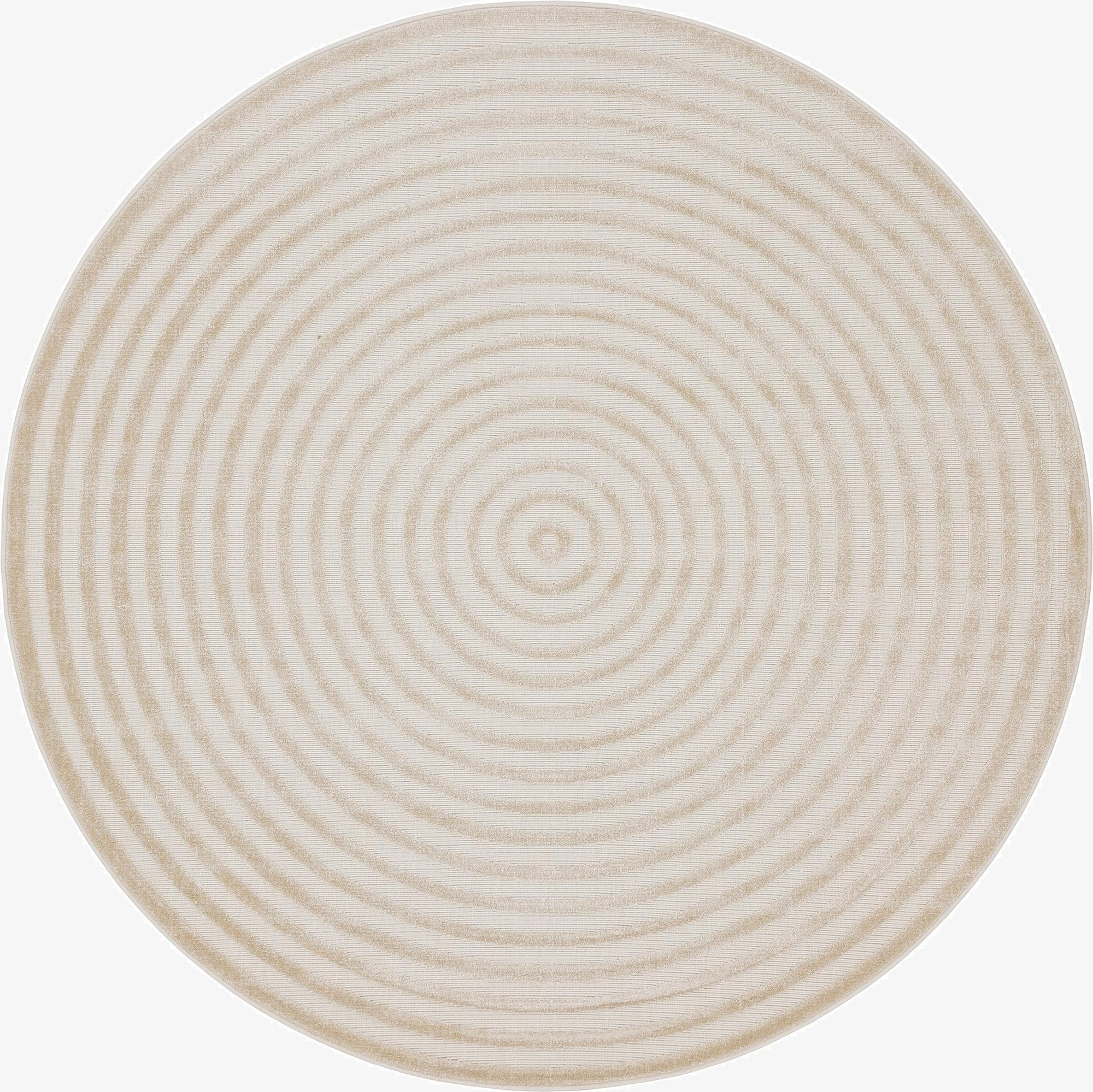  5' 3 x 5' 3  Washable Sabrina Soto Prescott Indoor / Outdoor Round Rug
