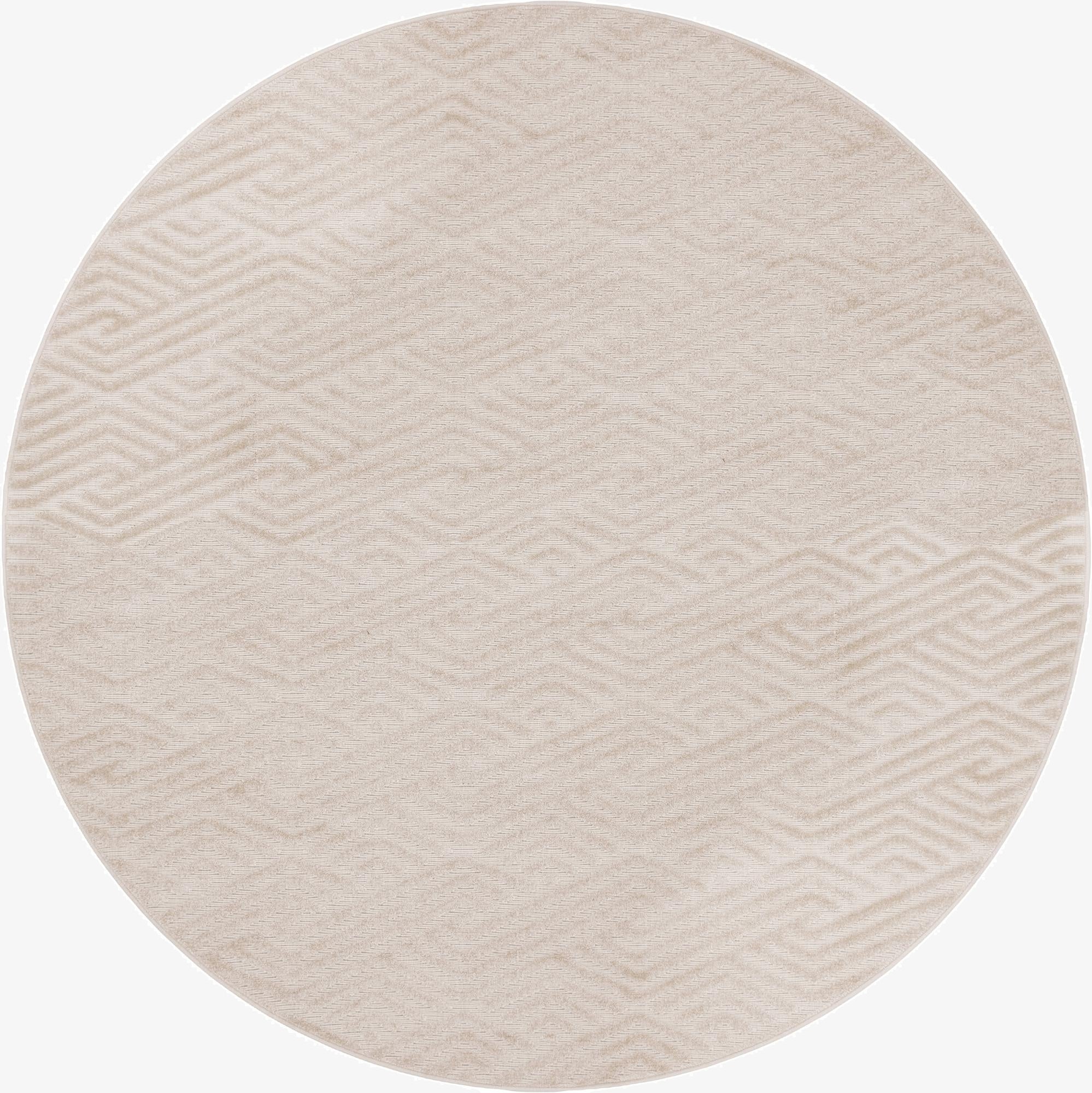  8' x 8'  Washable Sabrina Soto Hudson Indoor / Outdoor Round Rug
