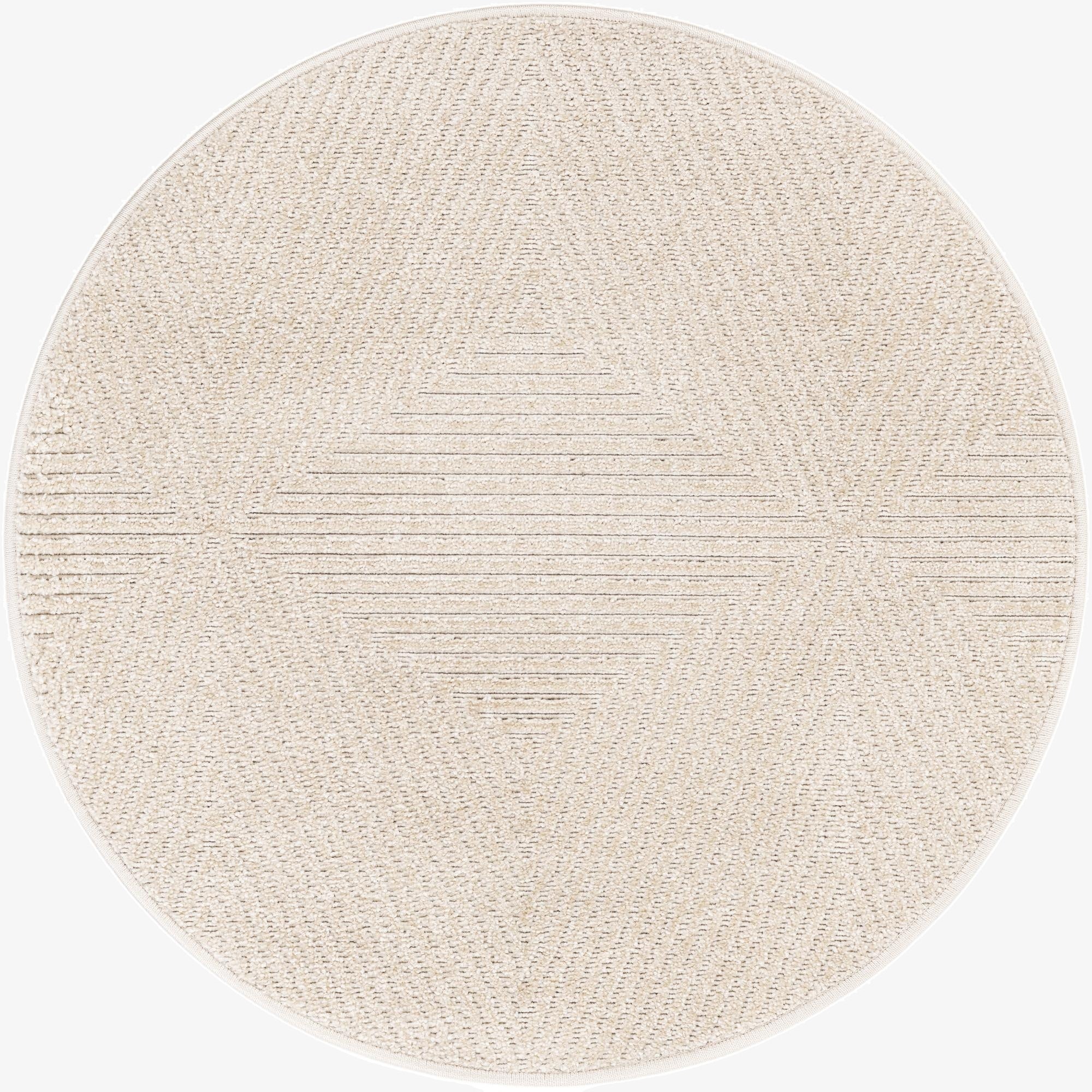  3' x 3'  Washable Sabrina Soto Indoor / Outdoor Round Rug