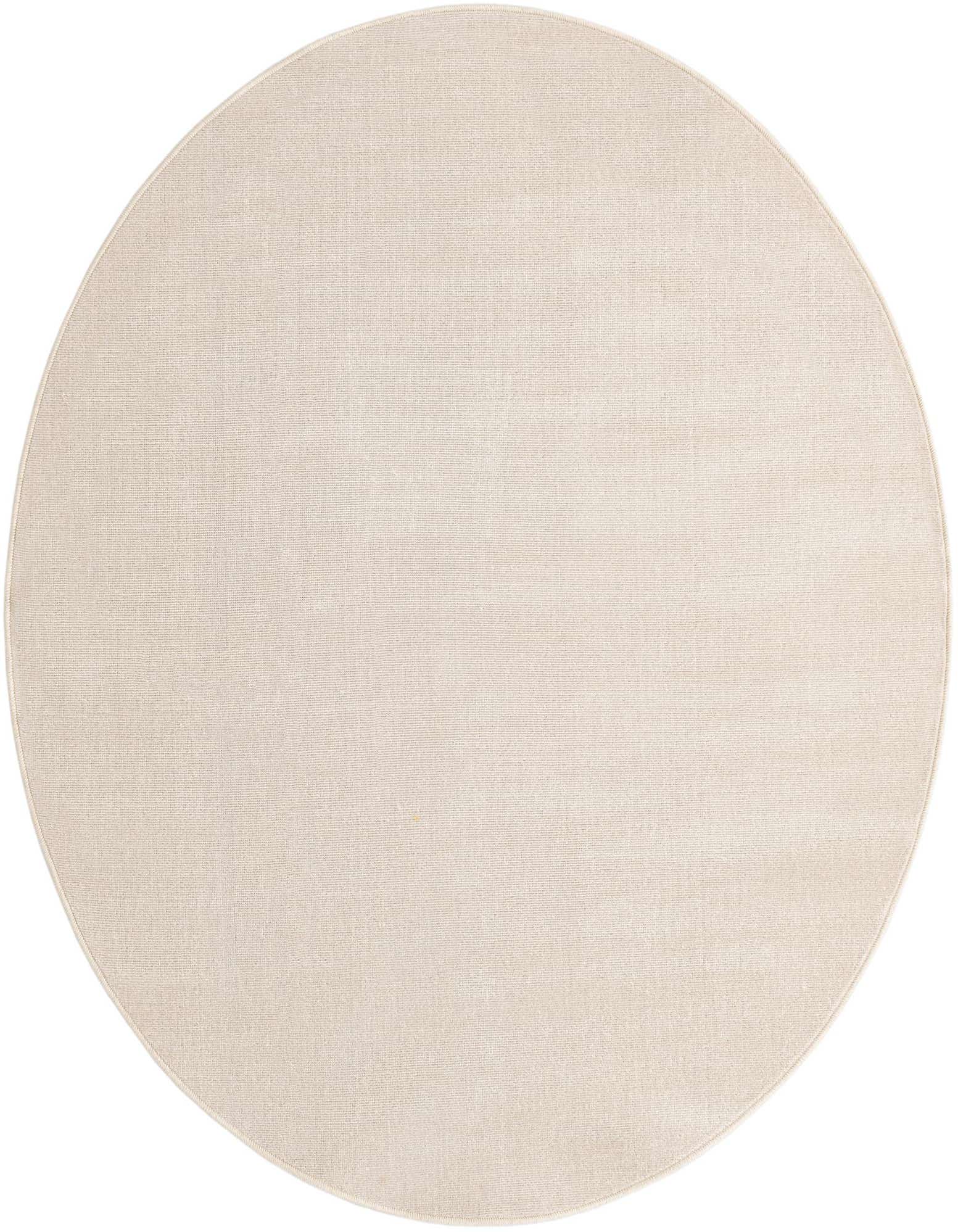A 5' 3 round SoHo Collection rug in a solid light brown or tan color, featuring a flat pile texture.