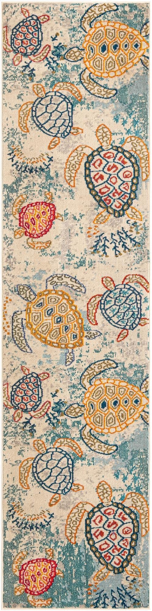  2' 7 x 10'  Washable Amalfi Runner Rug