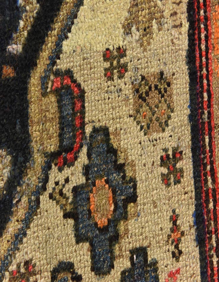 Detail image of  3' 7 x 10' 2  Hand Knotted Bakhtiar Persian Wool Runner Rug