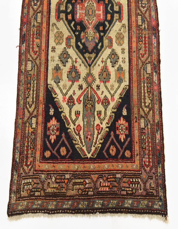 Detail image of  3' 7 x 10' 2  Hand Knotted Bakhtiar Persian Wool Runner Rug