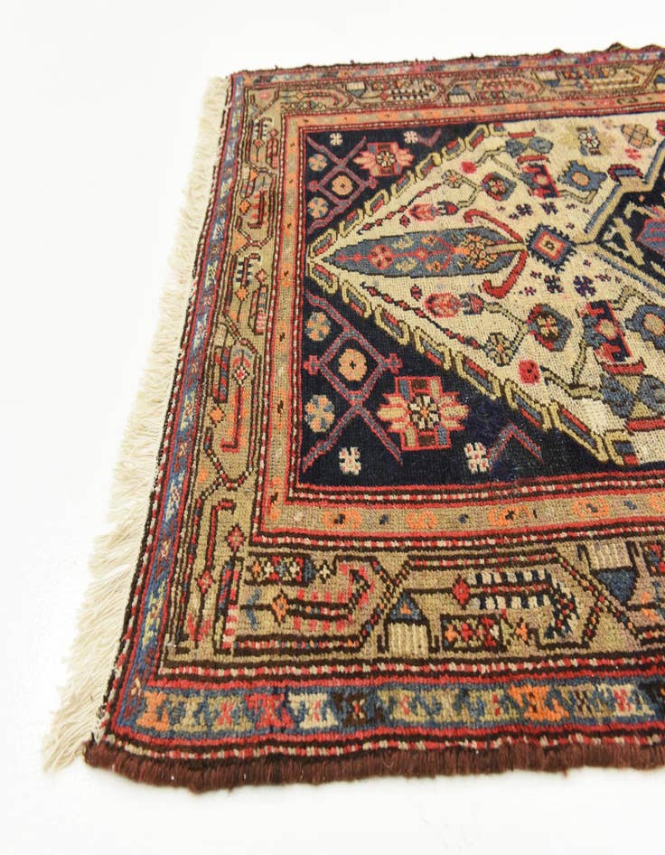 Detail image of  3' 7 x 10' 2  Hand Knotted Bakhtiar Persian Wool Runner Rug