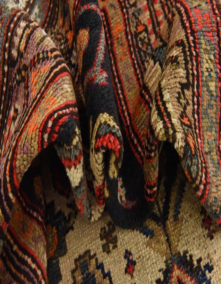 Detail image of  3' 7 x 10' 2  Hand Knotted Bakhtiar Persian Wool Runner Rug