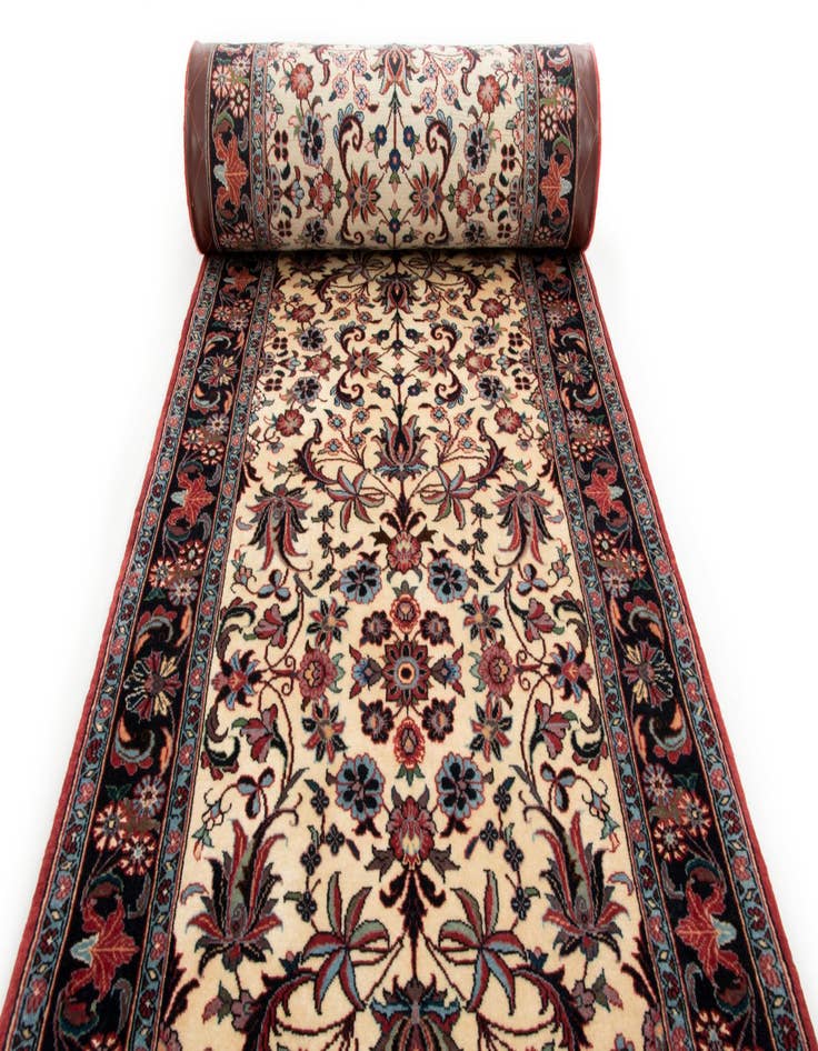 Detail image of  2' 5 x 8' 6 Bidjar With Silk Runner Rug