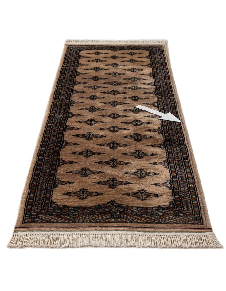 Detail image of  2' 1 x 6' 1  Hand Knotted Bokhara Oriental Wool Runner Rug