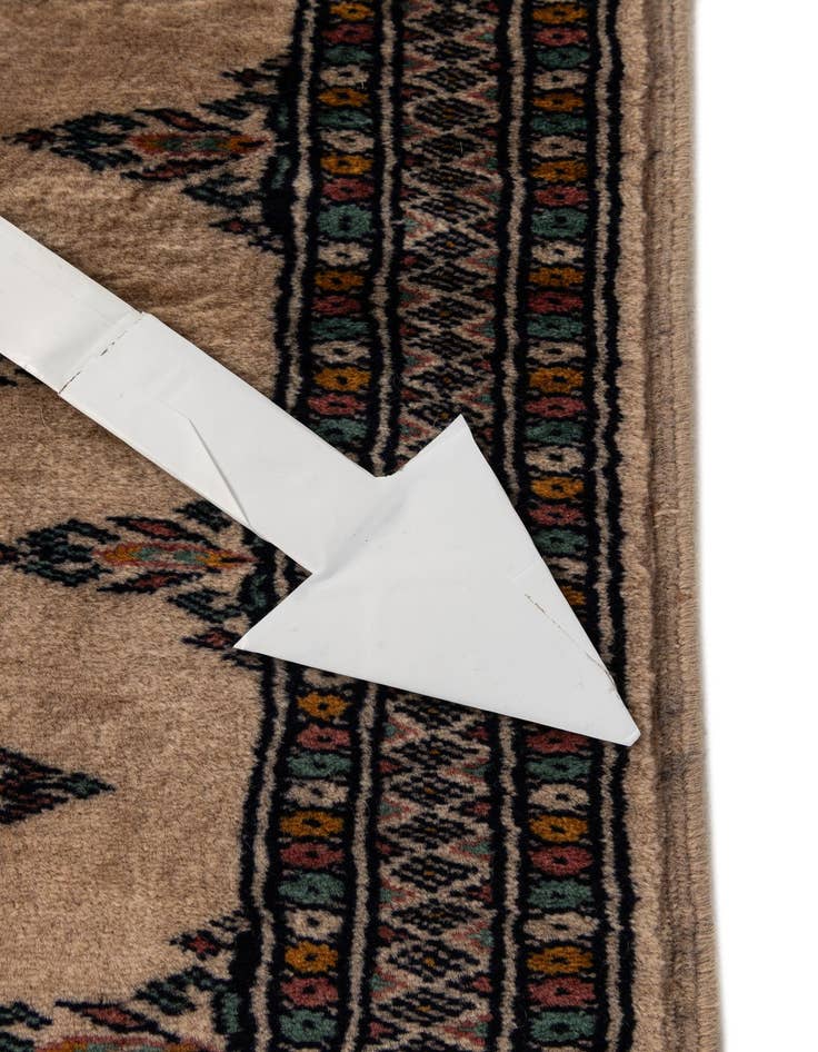 Detail image of  2' 1 x 6' 1  Hand Knotted Bokhara Oriental Wool Runner Rug