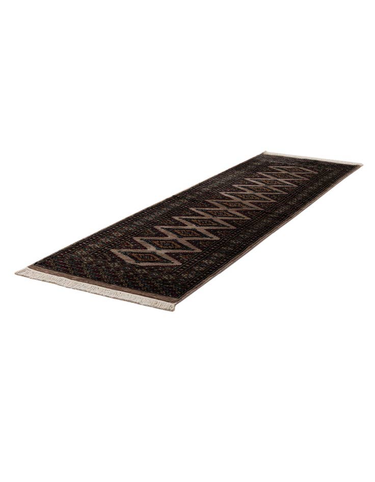 Detail image of  2' 6 x 8' 6  Hand Knotted Bokhara Oriental Wool Runner Rug