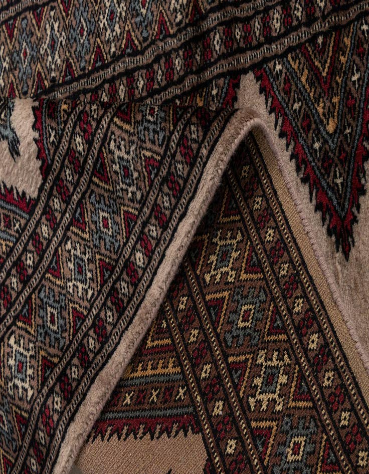 Detail image of  2' 6 x 8' 6  Hand Knotted Bokhara Oriental Wool Runner Rug