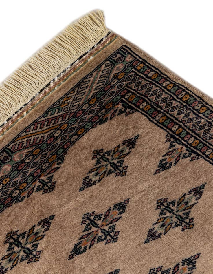 Detail image of  2' 1 x 6' 4  Hand Knotted Bokhara Oriental Wool Runner Rug
