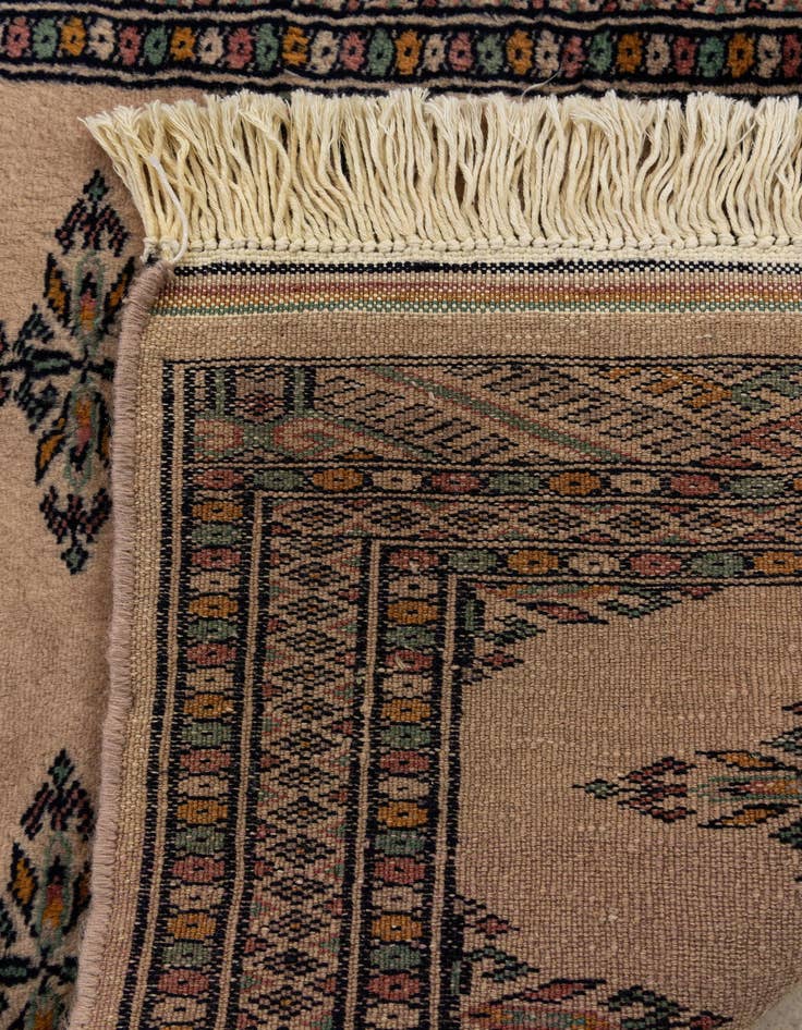 Detail image of  2' 1 x 6' 4  Hand Knotted Bokhara Oriental Wool Runner Rug